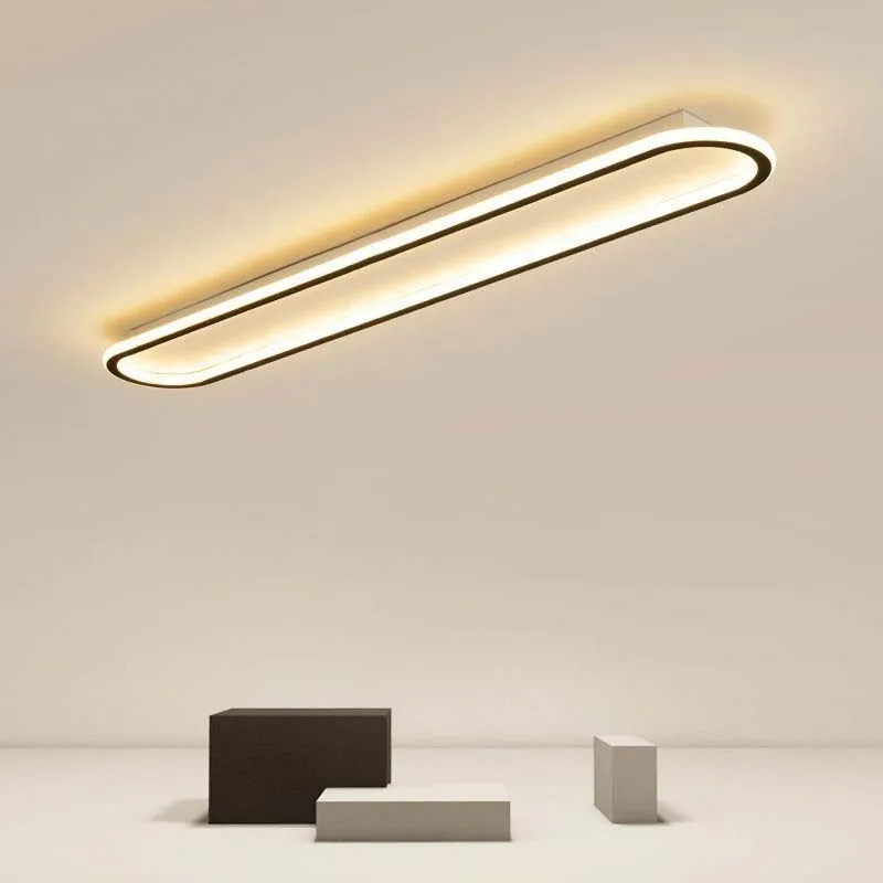 

Simple modern rectangular LED Scandinavian corridor aisle light entry living room foyer entrance door checkroom ceiling light