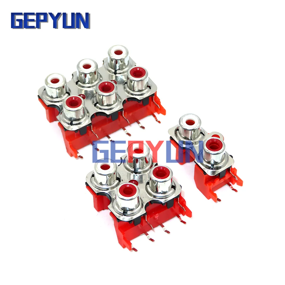 2 шт., встроенная печатная плата, стерео, аудио, экранированный разъем, 2, 4, 6 бит/отверстие, новинка