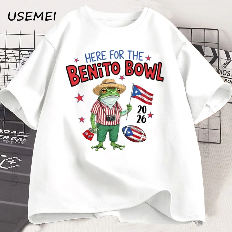 هنا لوعاء بينيتو تي شيرت بورتوريكو لكرة القدم 2026 التي شيرت الفخر الإسباني لعبة يوم تي شيرت مطبوع تي شيرتات قطن الملابس