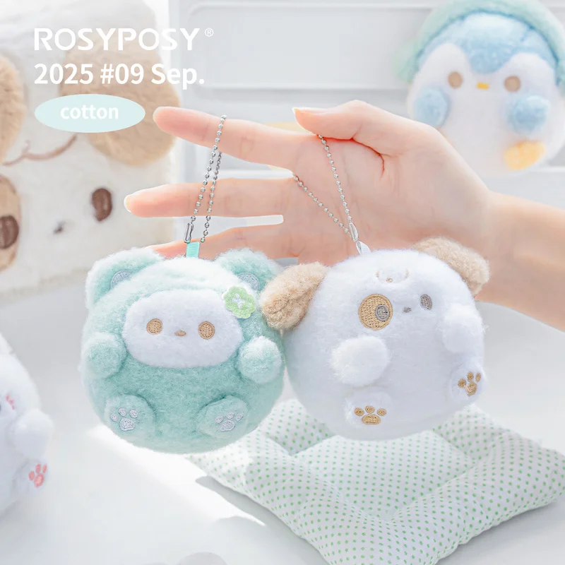 Squeeze Me Squishy Soft Ball Rosyposy Alívio do Estresse Pingente de Pelúcia Kawaii Ins Coreano Brinquedo Bonito Presente de Alívio de Ansiedade
