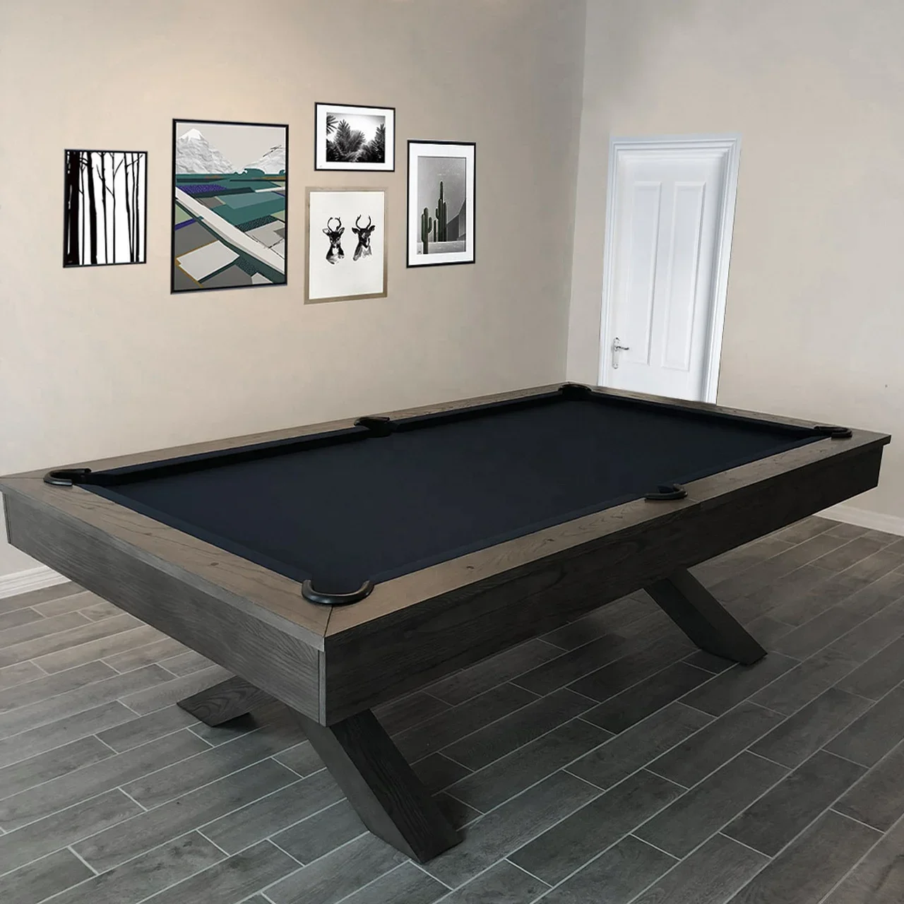 Wholesale Indoor Cheap Price 7ft 8ft 9ft Most Popular Wood Finish Custom High-End Rustic Style Billiard Pool Table For Sale