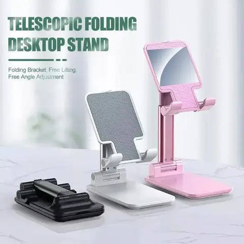 새로운 T9 금속 데스크탑 태블릿 홀더 테이블 셀 접이식 확장 지원 데스크 휴대 전화 홀더 스탠드 아이폰 iPad 조절 가능