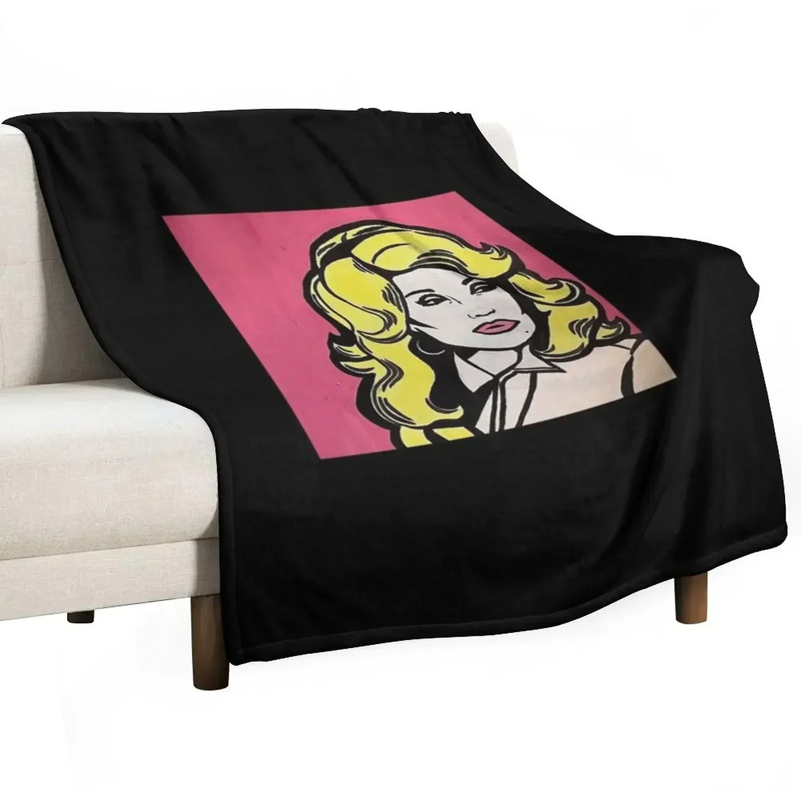 Dolly Parton Pop Art Tote Bag Throw Blanket Designers for winter Camping Softest Blankets