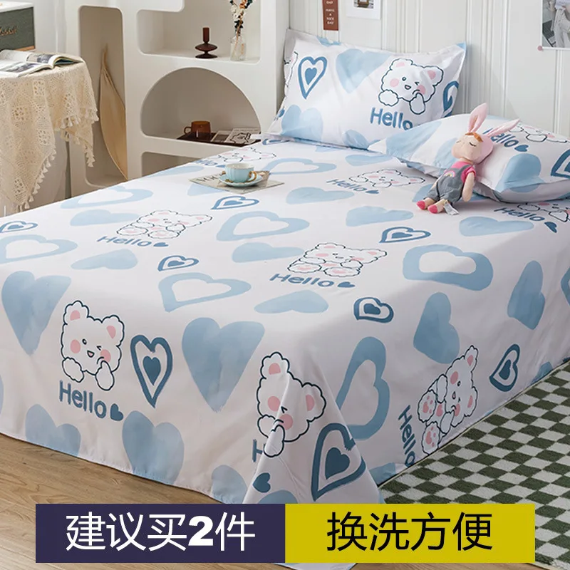 

Cartoon Bed Sheet Adjustable Sheets Polyester Elastic King Couple Bed Cover Double Bed linen King Size Sheets Full Set