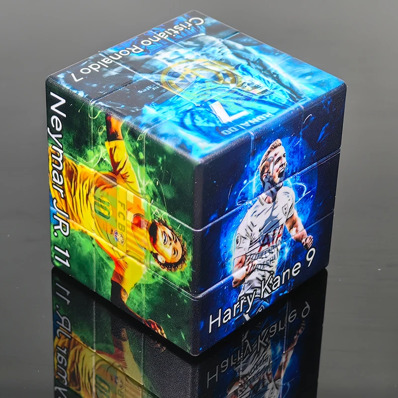 3x3x3 キューボ 3D 印刷サッカー選手 3x3 マジックスピードキューブトルネードパズルフィジェットおもちゃ子供のギフト