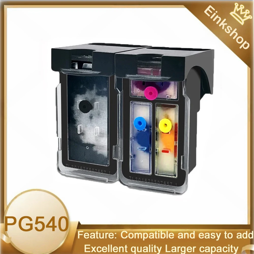 Einkshop PG-540 CL-541 PG540 CL541 Refillable Ink Cartridge for Canon Pixma MG2250 MG3150 TS5151 TS5150 MG4250 MG3650 MX475