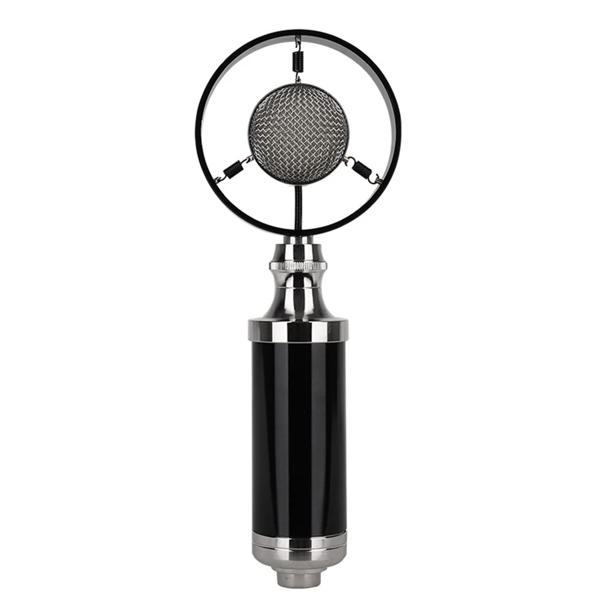 

Professional Condenser Wired Vintage Recording Studio Microphone for Live Broadcast Black