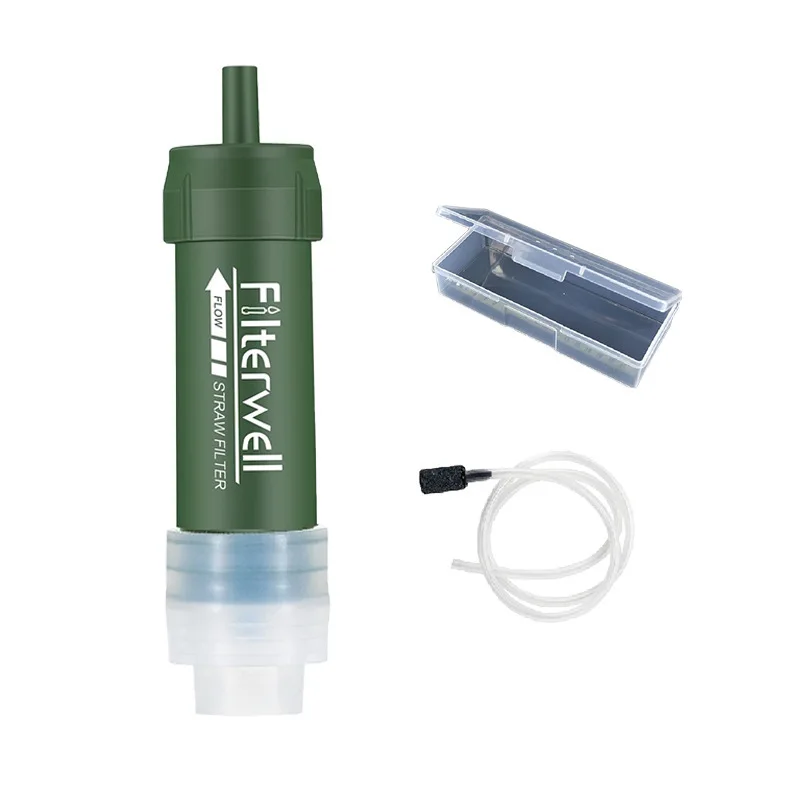 

Outdoor Emergency Water Purification Straw Portable Filter Water Bag Wilderness Water Purifier Camping Survival Filter