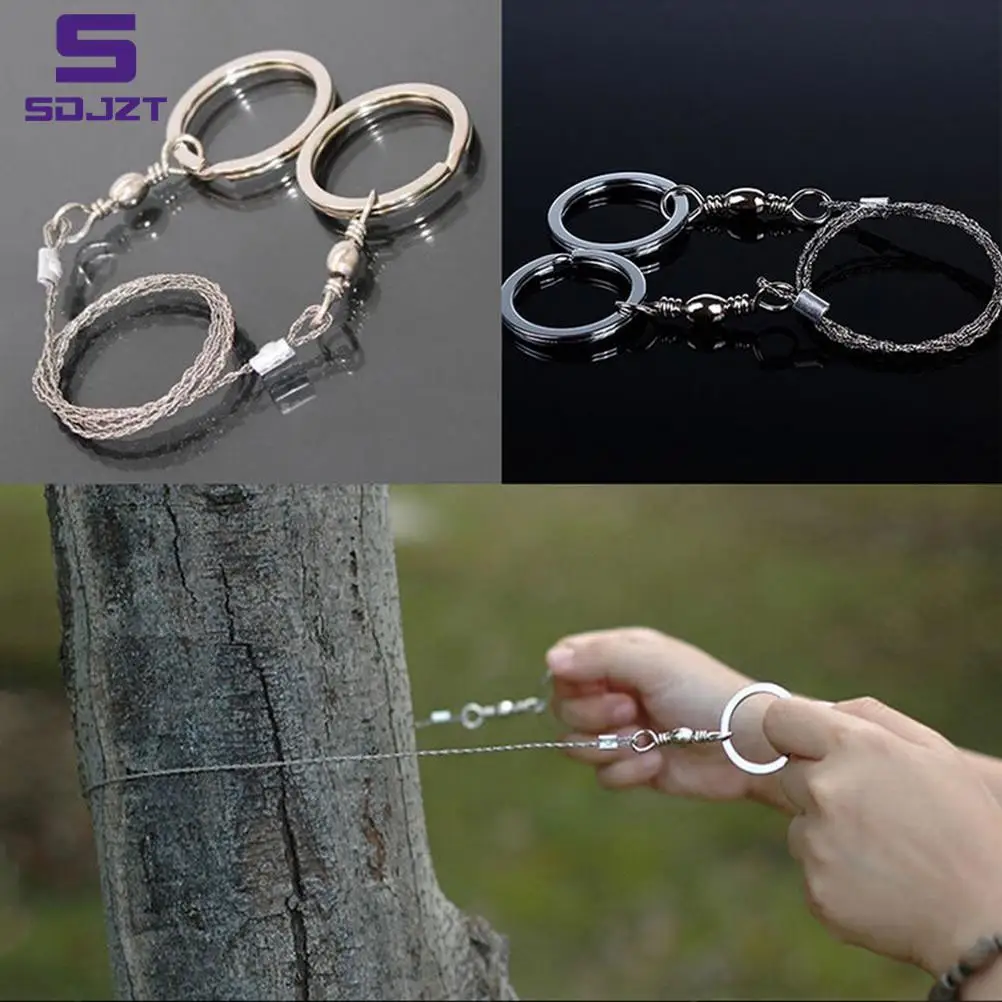 Camping Hunting Wire Saw Field Security Protective tools Stainless Wire Saw Hand Chain Saw Cutter Outdoor Emergency Fretsaw