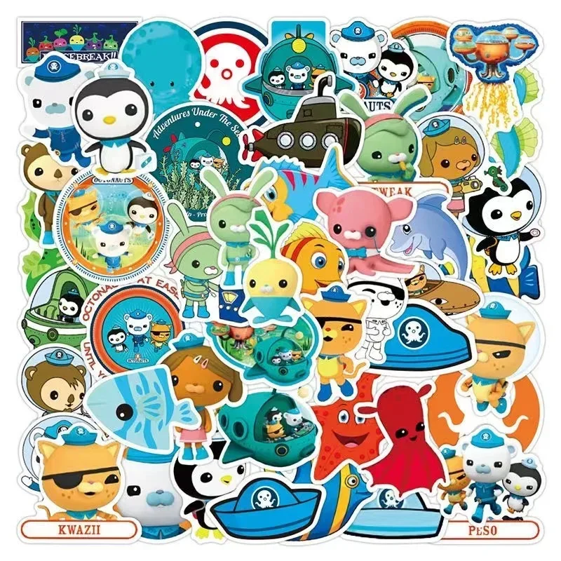 Cartoon Octonauten Stickers Skateboard Auto Laptop Telefoon Briefpapier Diy Sticker Waterdichte Graffiti Bagage Wanddecoratie Kids Speelgoed