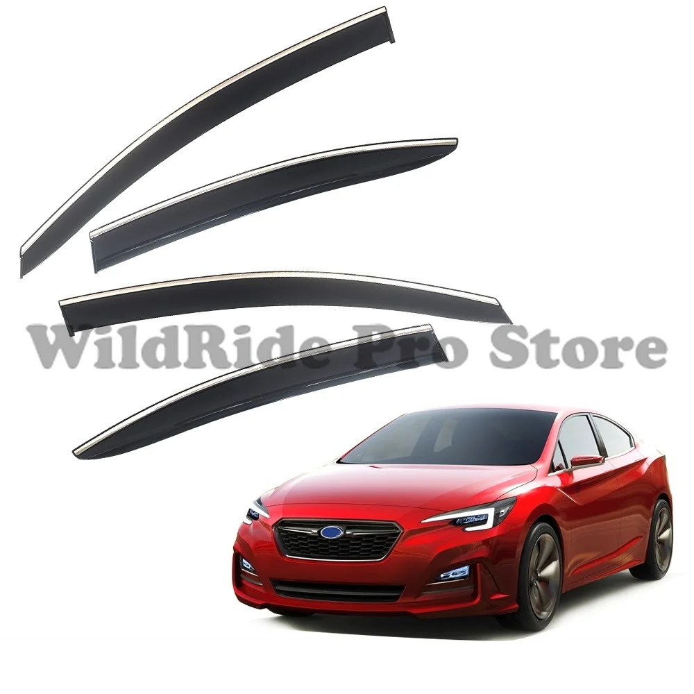 

1 set For Car Weather Shield for Subaru Impreza 2012-2016 WRX STI 2015-2021 Rain Guard Wind Deflector Door Window Visors