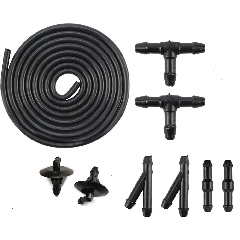 Car Windshield Wiper Washer Spray Nozzle Hose Set Auto Accessories For Sprinter Plastic Black Car Acesssories