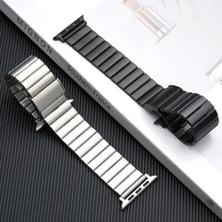 Stainless Steel For Apple Watch Band Ultra 49mm 45mm 44mm 41mm 40mm 46mm 42mm Metal strap for iwatch Series 10 9 8 7 6 5 4 SE 3