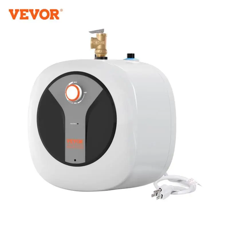 سخان مياه خزان صغير VEVOR ، غلاية ماء كهربائية بالماء الساخن ، تخزين للمطبخ ، حمام ، رف مطعم ، مثبت على أرضية الحائط