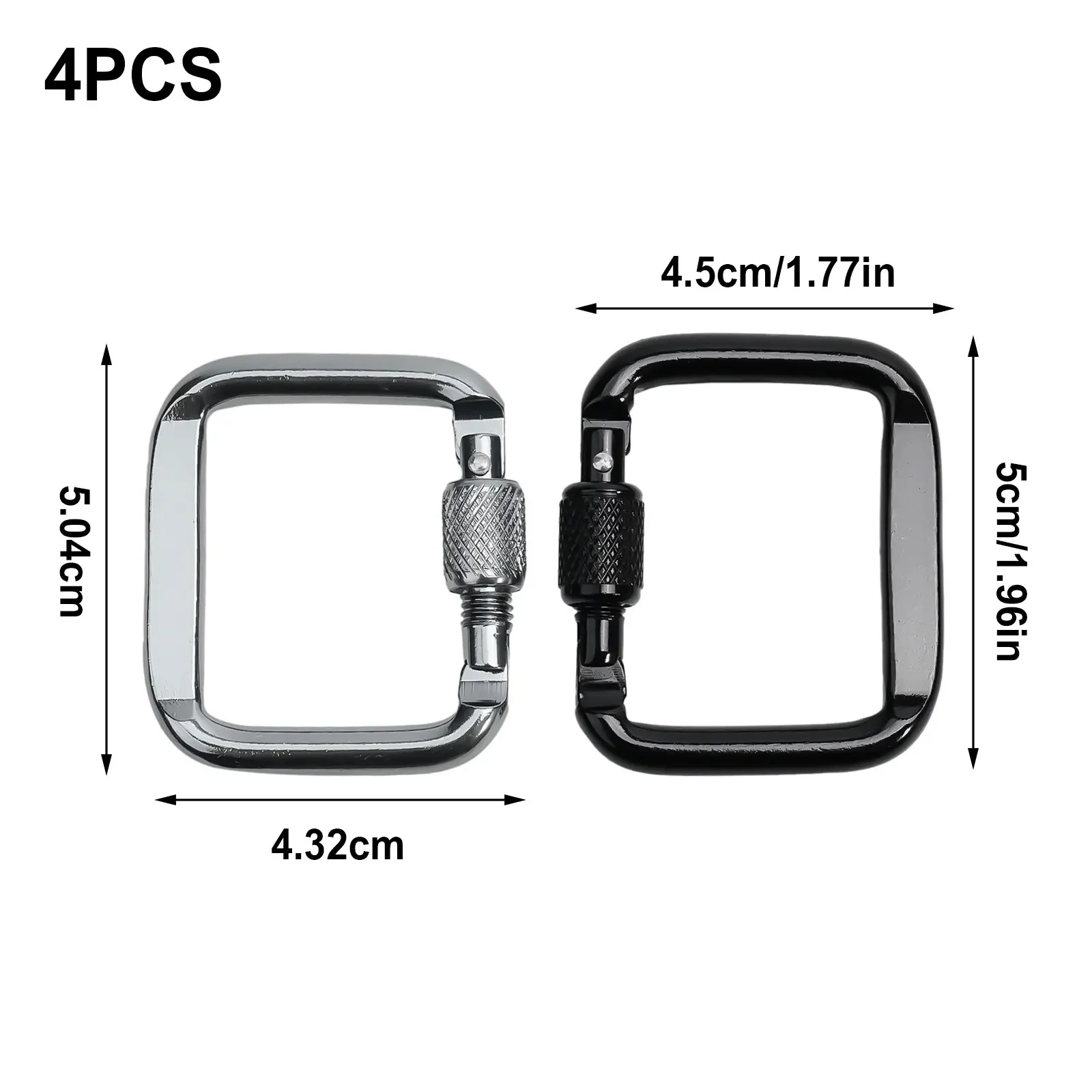 2022 New High Quality Hot Sale Outdoor Climbing Travel Equipment Carabiners For Hiking Camping Travel 4 X 5 Cm