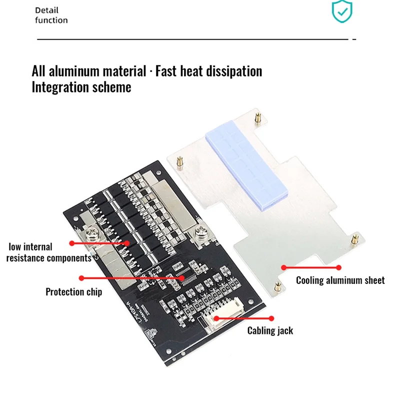 M85K 6S 40A Ternary Lithium Battery Protection Board 24V Charge and Discharge with Voltage Balance Function for E-Bike