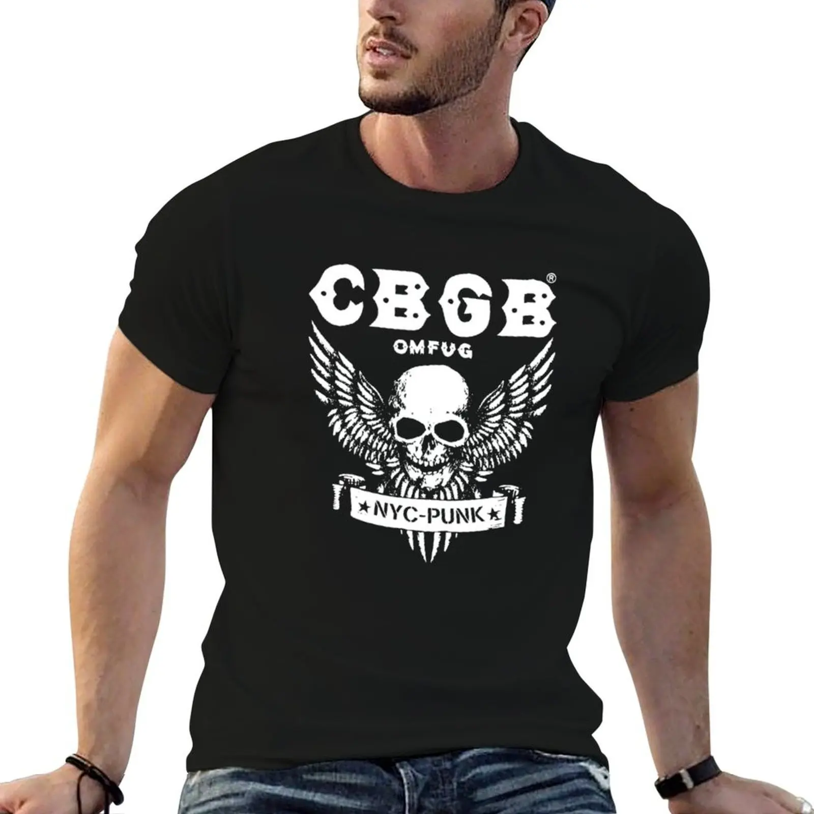 CBGB Nyc Punk! T-Shirt Vintage Style Printed Top