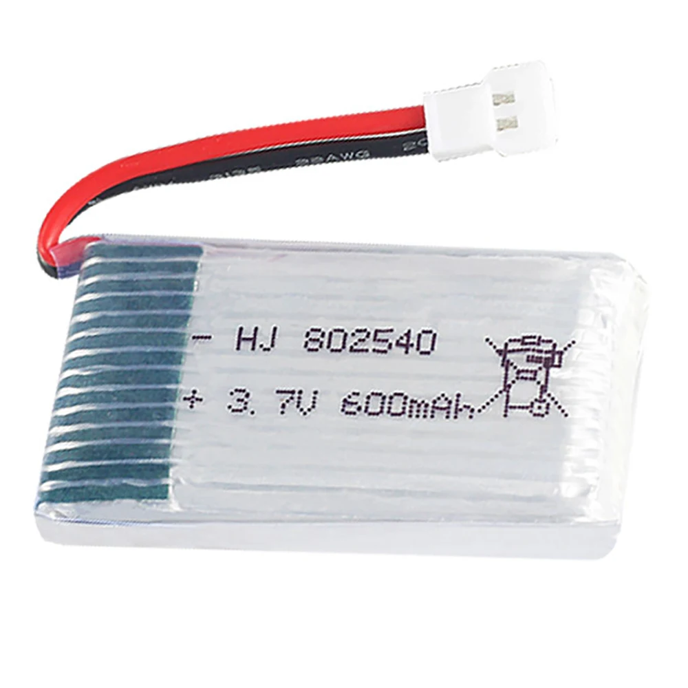 3.7 فولت 600 مللي أمبير 30 سي 802540   يبو بطارية ل Syma X5 X5C X5SW X5SC CX-30 M68 905 QX80 K60 أجهزة الاستقبال عن بعد بطارية توصيل خارجي