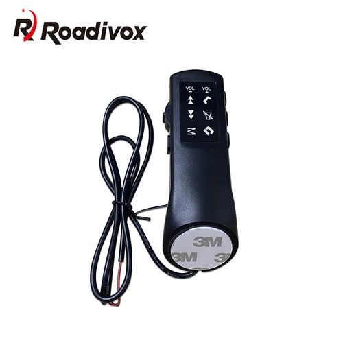 Botón de volante de coche multifuncional Universal de 8 teclas con luz azul para Radio de coche DVD GPS Unidad principal de navegación Multimedia