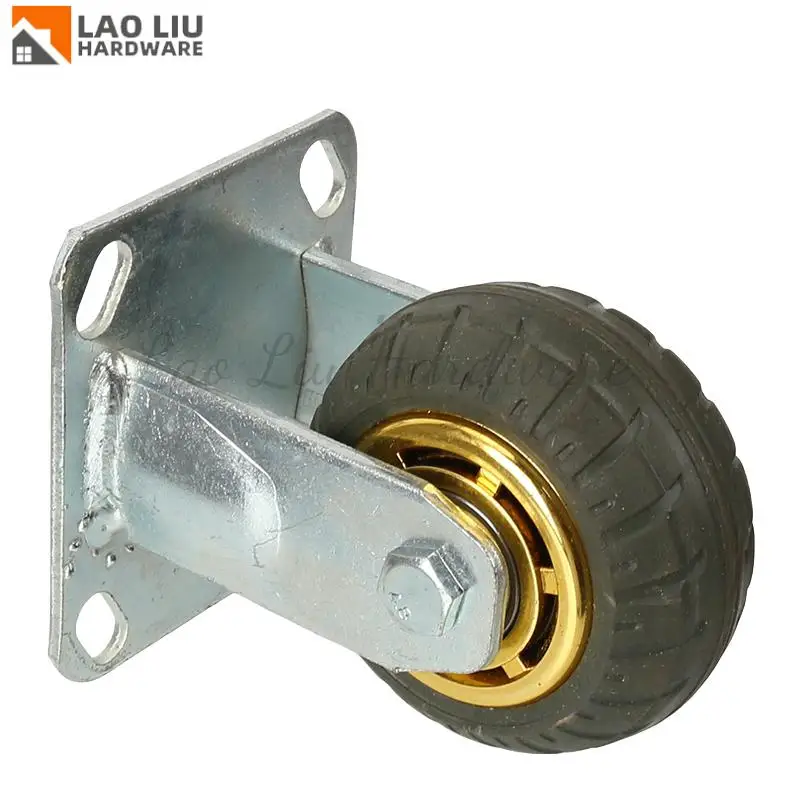 

Shelves 4-Inch Fully Rubber Fixed Caster with Impact Absorption & Wear Resistance – Ideal for Food Trucks Tool Trucks