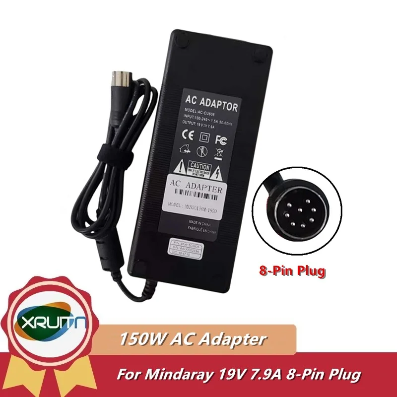 

8-PIN 19V 7.9A 150W AC Adapter Charger For Mindray M9 TE7 TE8 MEDICAL Power Supply MANGO150M-19DD MANGO150M-19DM