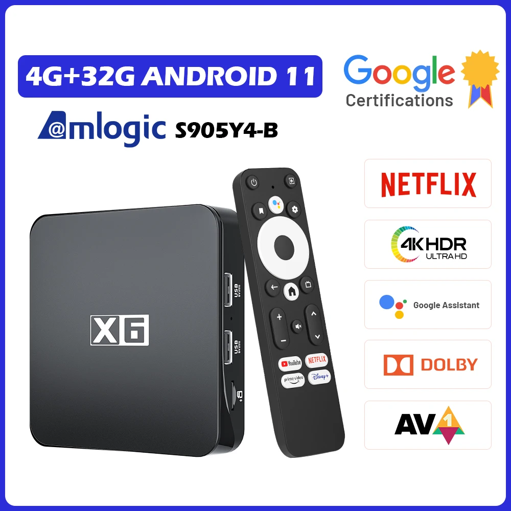 

Retro Video Game Console Android 11 TV Box Super Console X6 Netflix Google Certified 4K HDR Dual Wifi Smart TV Box Media Player