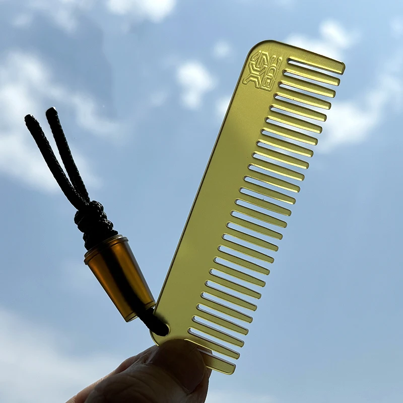 1PC ULTEM PEI EDC Mini Portable Comb Hair Cutting Comb Super Light Comb