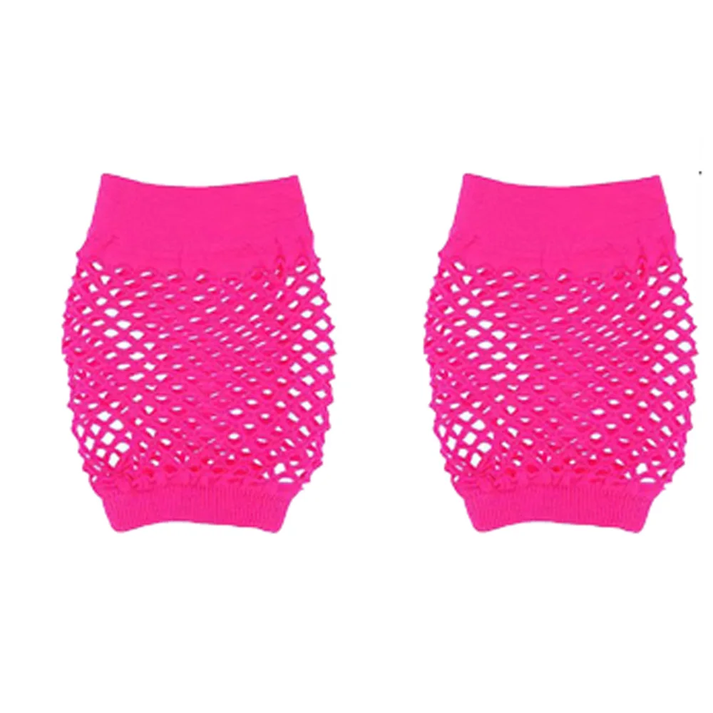 Akcesoria lata 80. Damska koronkowa opaska na głowę Kolczyki Rękawiczki z siatki Naszyjnik Bransoletka na imprezę retro w stylu lat 80. Halloween