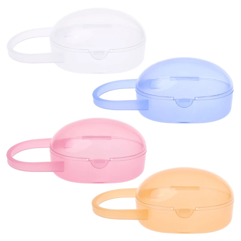 Baby Nipple Container Box Plastic Pacifier for Case Soother Cases Organizer Storage Portable Transparent Newborn Outdoor