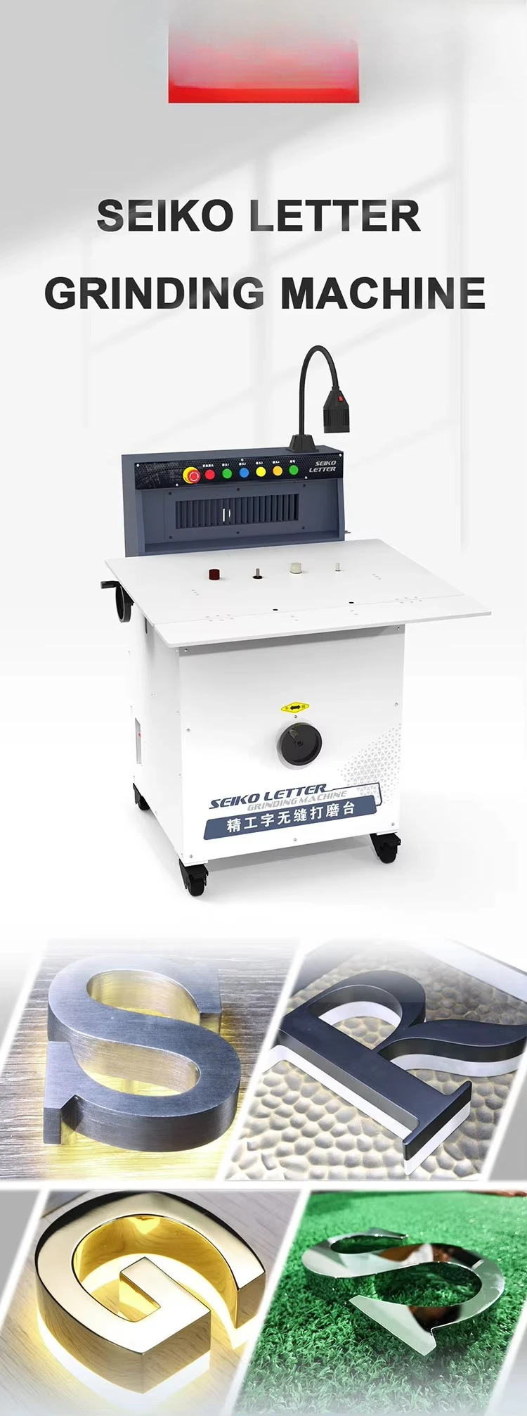 Surface Grinder  Letter Grinding Table Sign Sander Advertising Channel Letter Grinding Machine