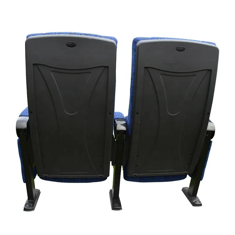 2022 Cheap modern blue folding plastic high back cinema auditorium chairs