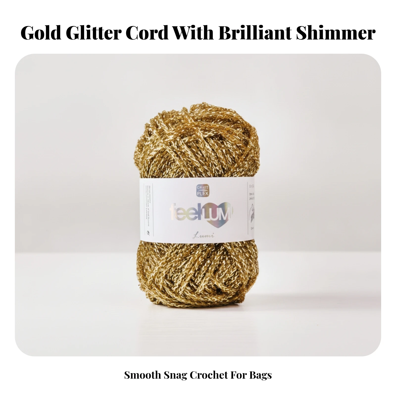 2 Pieces Shiny Filament Yarn Soft Twisted Craft Rope Twisted Macrame Yarn Easy to Work with Cord Tangle-Resistant