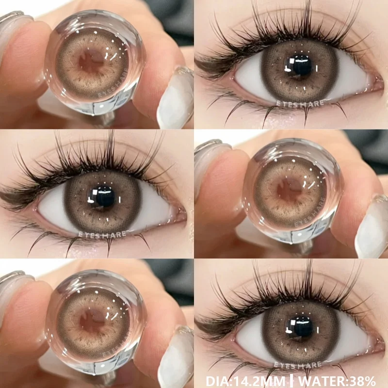 EYESHARE 1Pair New Colored Contact Lenses for Eyes Natural Contact Lenses Blue Eye Lens Green Lenses Yearly Brown Eye Contacts