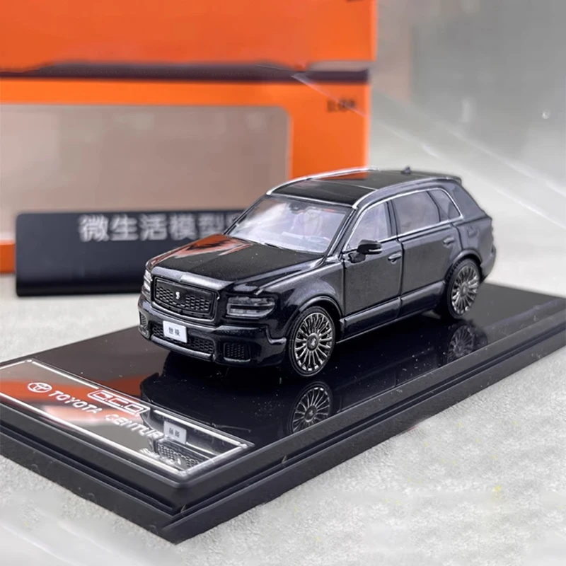 Toyota Century Gen.3 G70 SUV 시뮬레이션 합금 자동차 모델 컬렉션 장식, 장난감 선물 기념품 정적 디스플레이, 1:64 체중계