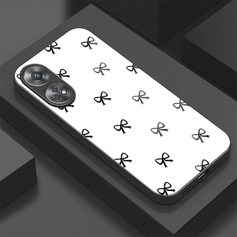 حافظة هاتف زجاجية مضادة للصدمات لهاتف OPPO Reno 8 5G 8T 8Z 7 Lite 7Z 8 Pro 6 4G 6Z غطاء خلفي من السيليكون الناعم