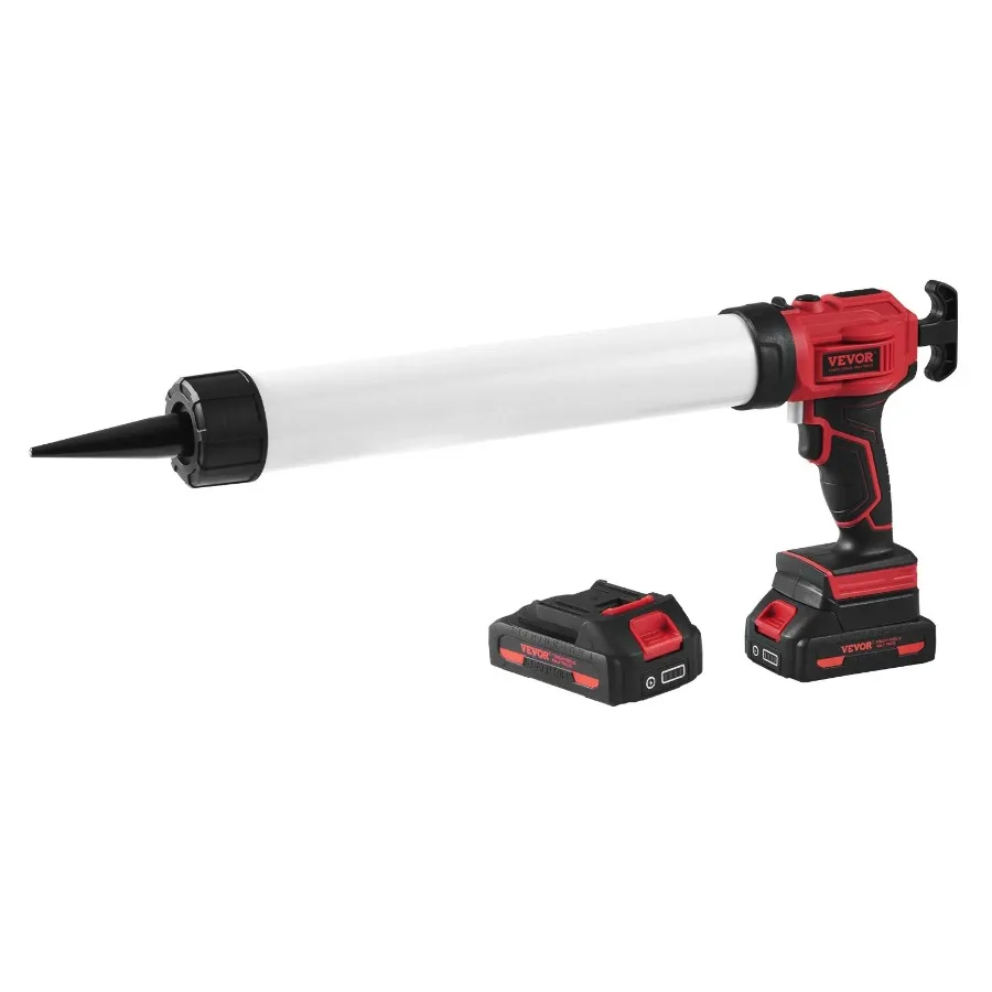

Cordless Caulking Gun 20oz 600ml 20V Electric Sausage Caulking Gun with 4 Adjustable Speeds AntiDrip Battery Powered Caulk Gun
