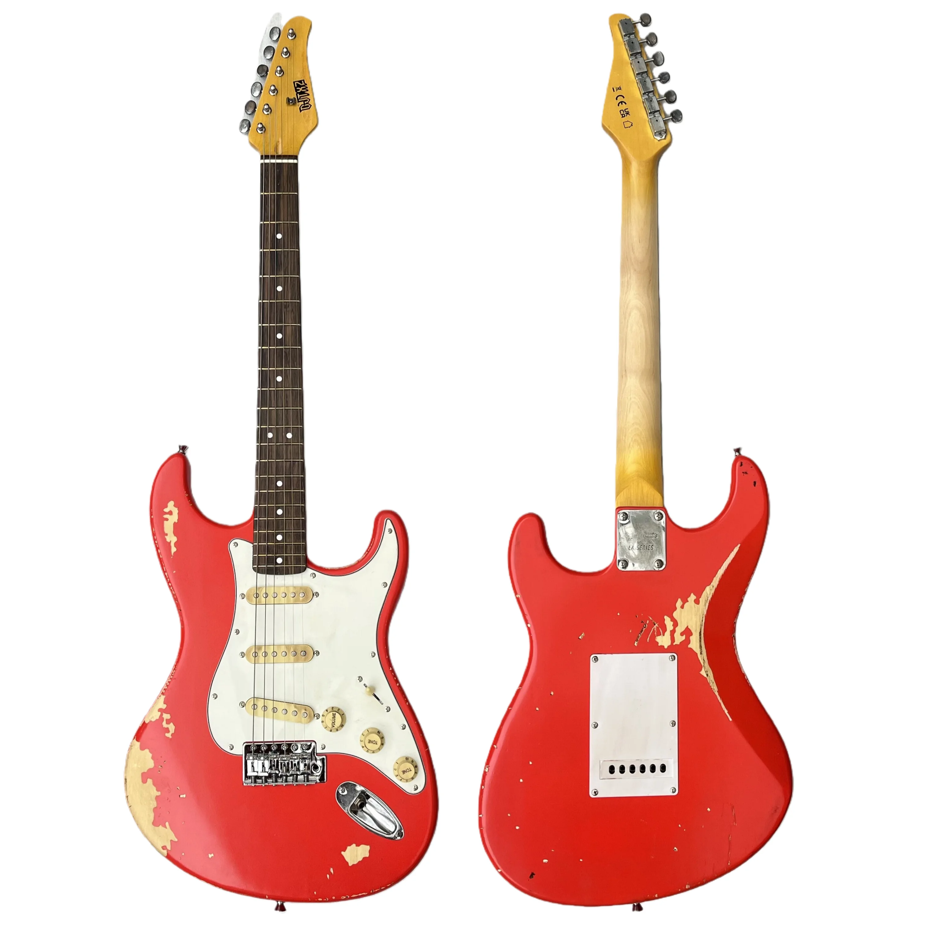 

Винтажная электрогитара, оранжевая гитара, для выступлений, для игры, для начинающих, для практики, гитара начального уровня