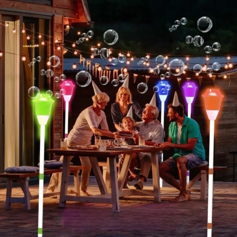Fully Automatic Stand Bubble Machine with Light & Music Children's Toys Street Light Bubble Machine Bubble Soap Blowing
