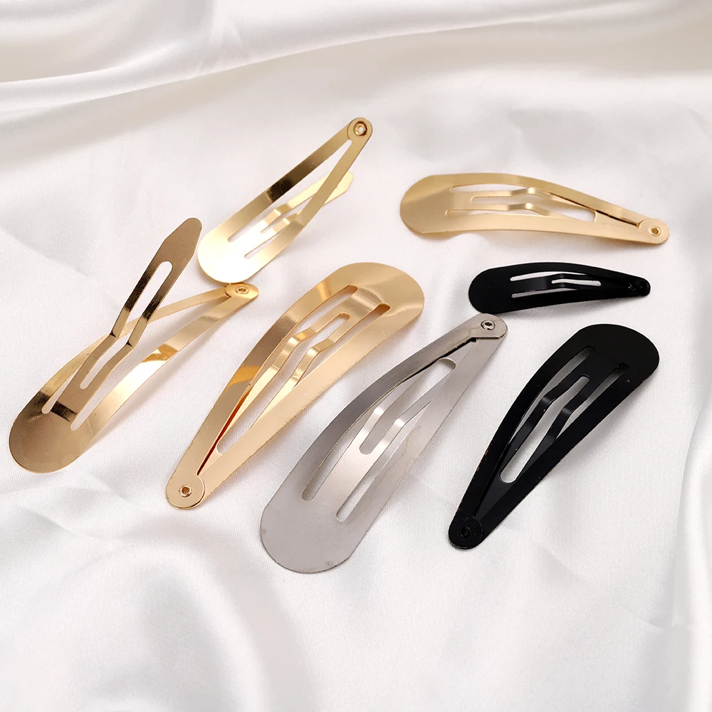 20 sztuk/partia 4-8cm metalowe spinki do włosów Snap aligator spinki do włosów podstawa dla DIY tworzenia biżuterii perłowa kokarda Hairgrip ustawienie akcesoria do włosów