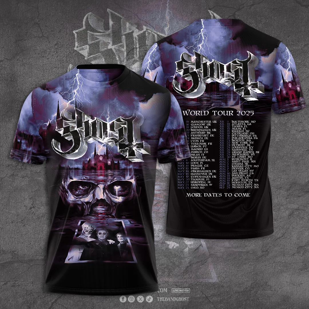 Ghost Band 3D Print T-Shirts Men Women Kids Casual Oversized Short Sleeve Tees Fashion Streetwear Loose Tops Man Woman Clothing image 5