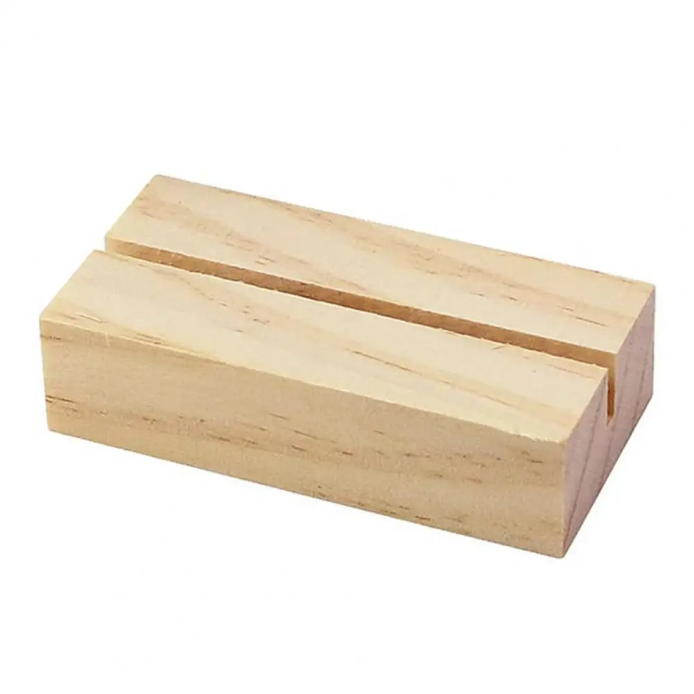 Soporte de madera para tarjetas, Base de alta resistencia para tarjetas de visita, postal