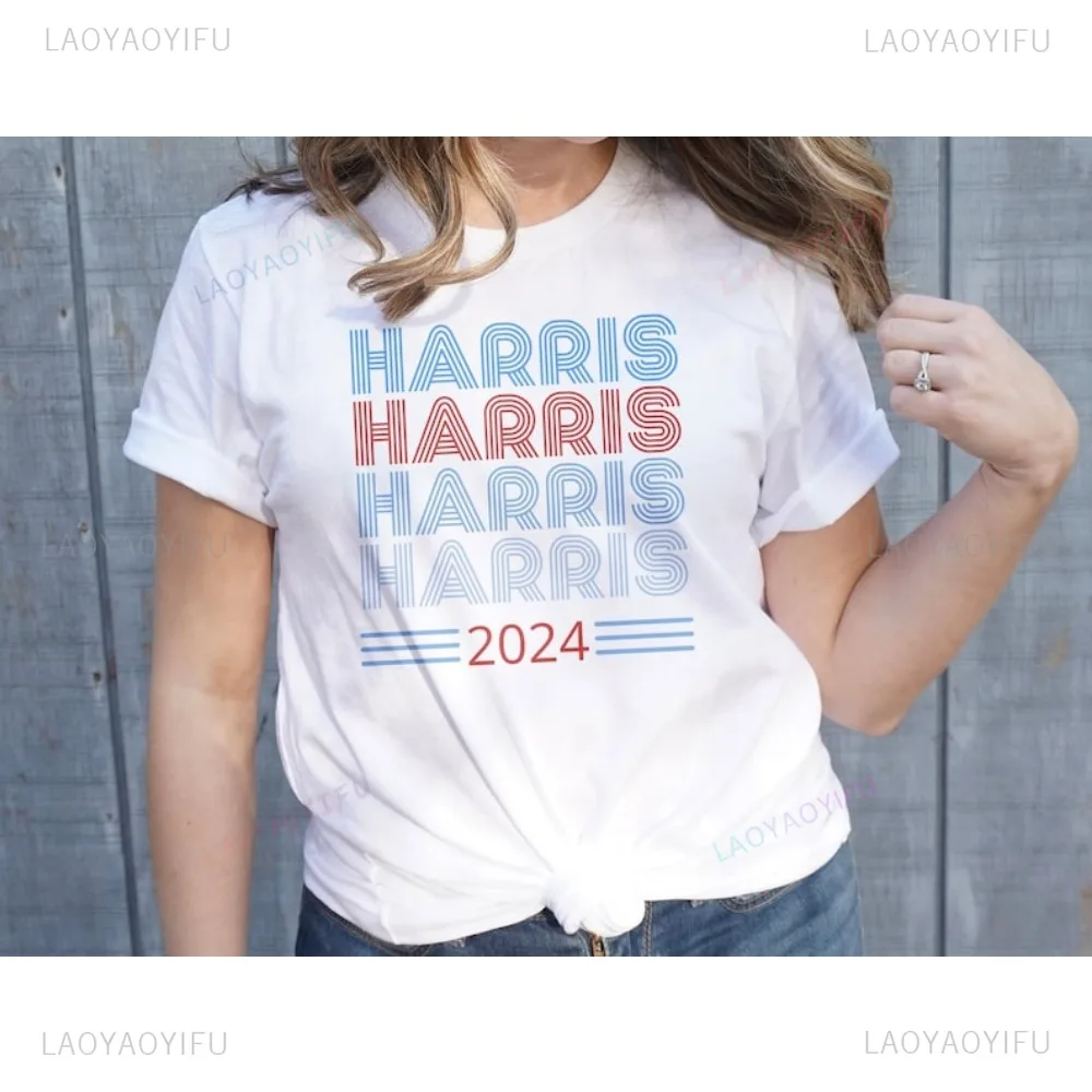 Presidential Campaign 2024 Harris 2024 TShirt Election Shirt Save Democratic T-Shirt Humor Cotton Letters Printed Campaign Tees image 3