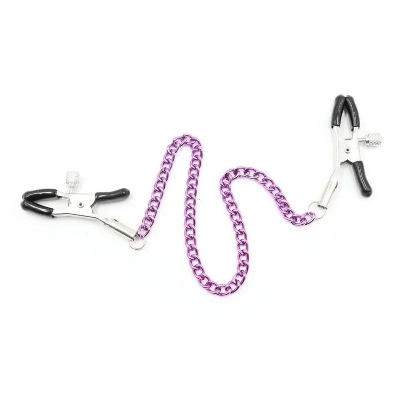 Clips de leche para pezones con cadena de Metal, abrazaderas para masaje de senos, aparatos eróticos para coqueteo de adultos, Juguetes sexuales Bdsm para parejas