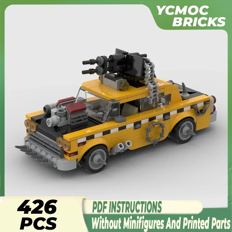 City Vehicle Model Moc Building Bricks 1975 A11 Apocalypse Taxi Technology Modular Blocks Gifts Christmas Toys DIY Sets Assembly