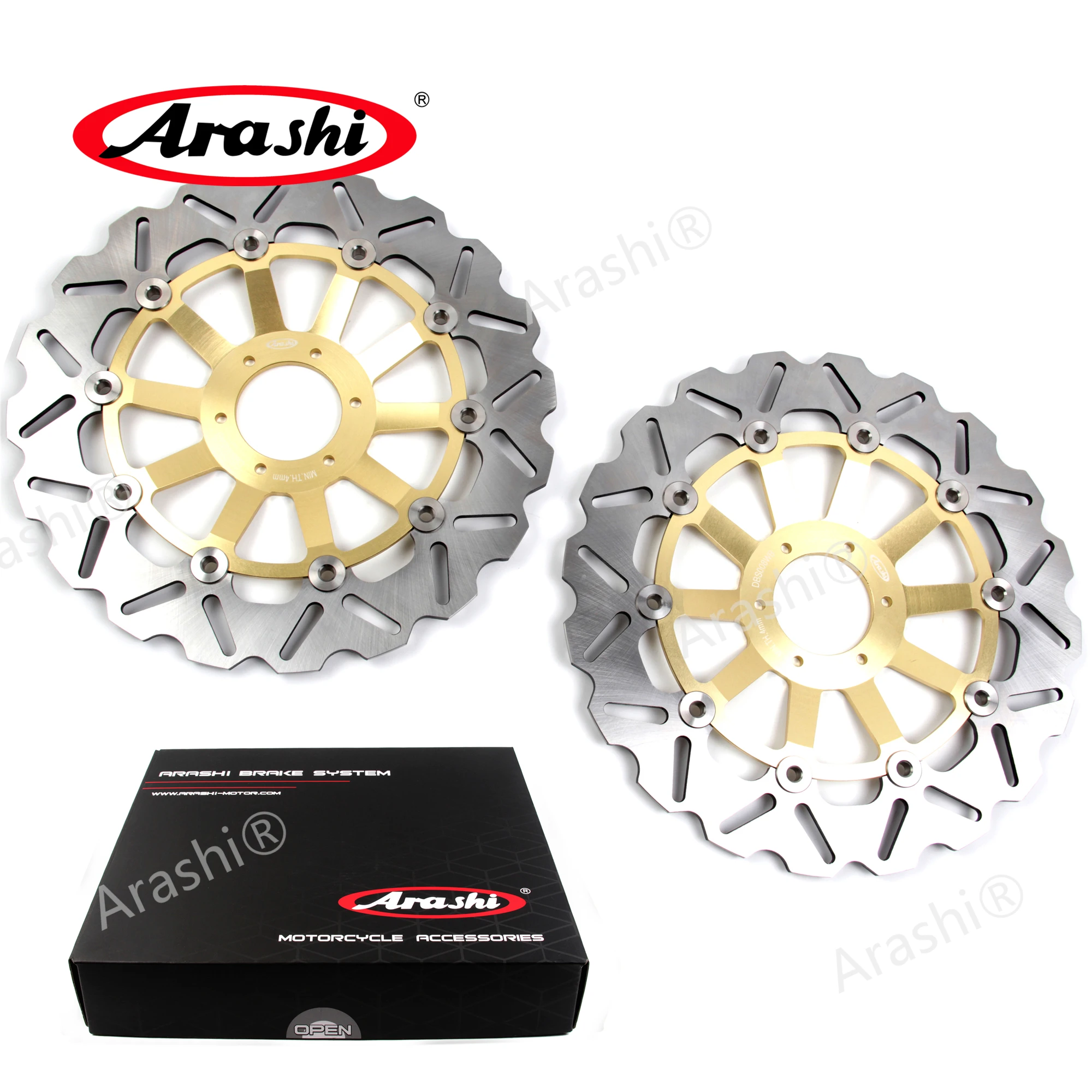 Arashi 2PCS CNC Full Floating Front Brake Disc Rotor For HONDA CB400N 1982-1988 CB 400 N 1982 1983 1984 1985 1986 1987 1988