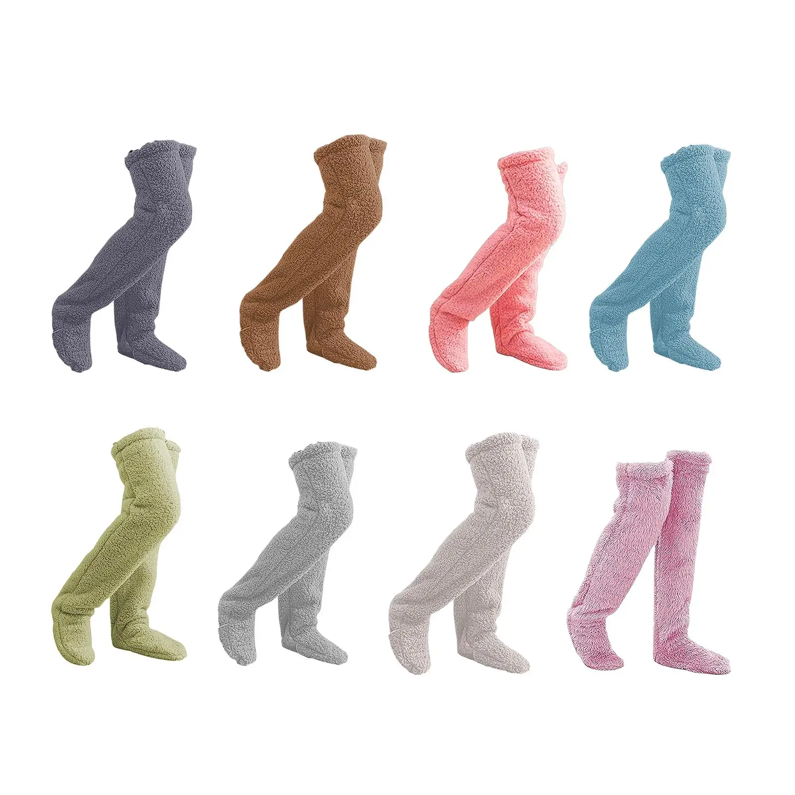 

Plush Leg Warmers Cosplay Accessories Winter Sleeping Socks Thigh High Socks