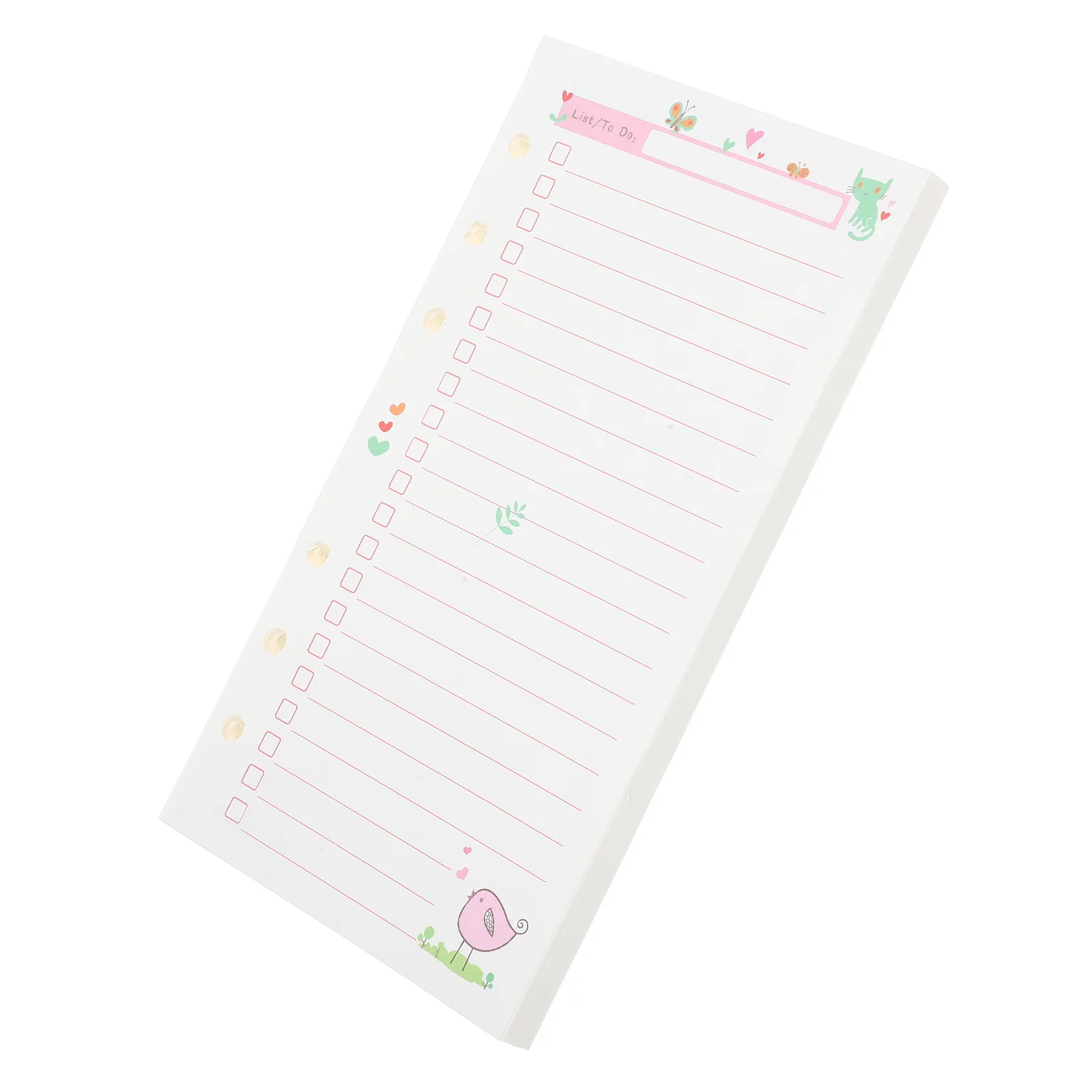 

Planner Binder Refill Paper A6 Notepad Inserts Six Holes Easy Insertion Smooth Surface for Writing Drawing 120gsm