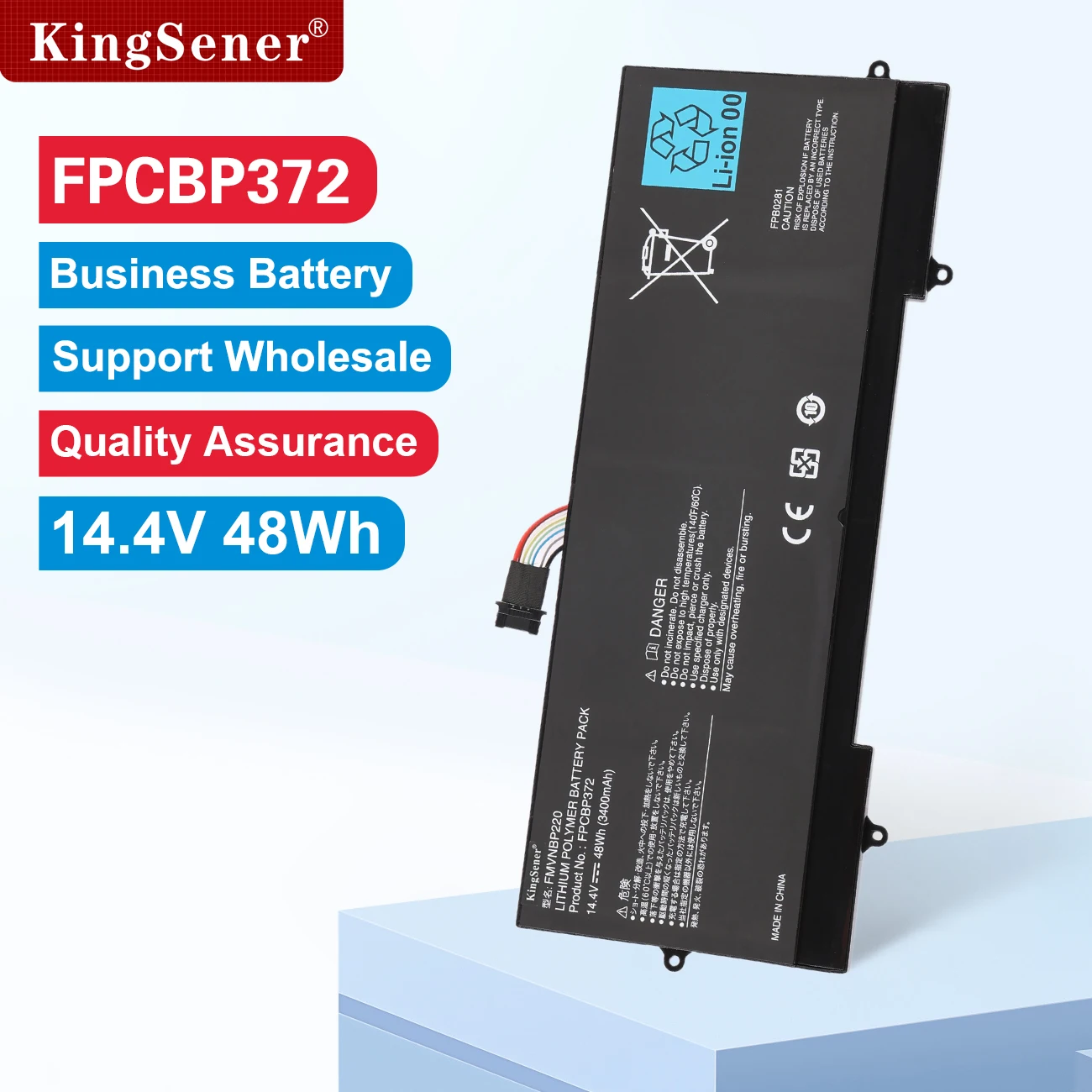 KingSener 14.4V 3150mAh 45Wh Laptop Battery FPCBP372 FMVNBP220 For FUJITSU LifeBook U772 FPB0281