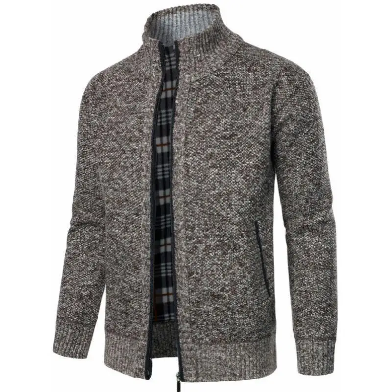 

Men's Knitted Sweater Coolmax Fiber Ciwalk Collar Nine Sve Length Thiened Winter Faion Inner Wear Brand Unbranded