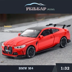 Simualtion 1:32 BMW M4 Sport Car Model Alloy Casting Toys Vehicles Sound and Light Kids Boys Gift Collective Home Decor Voiture